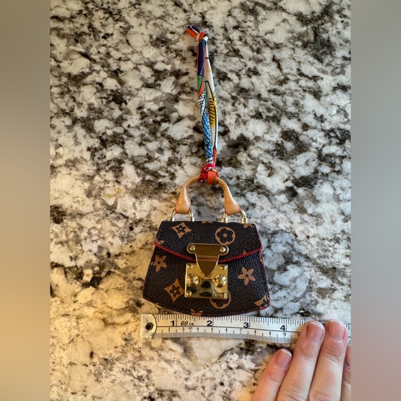 Brown Inspired Designer Mini Handbag Bag Charm - Picture 6 of 7